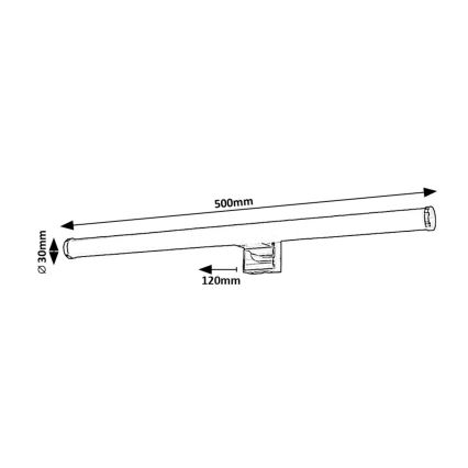 Rabalux - LED Bathroom mirror lighting LED/9W/230V IP44 4000K