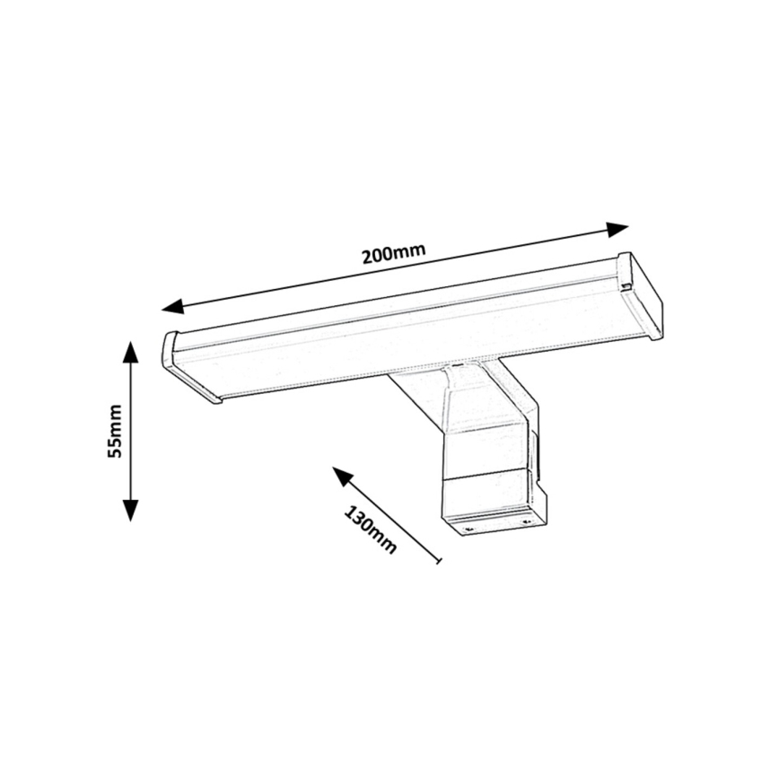 Rabalux - LED Bathroom mirror lighting LED/4W/230V IP44