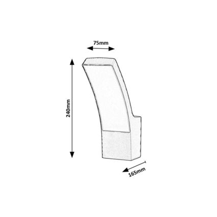Rabalux - LED Outdoor wall light LED/12W/230V IP44