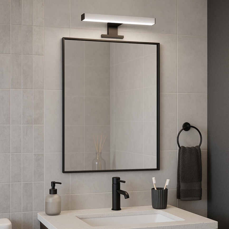 Rabalux - 40 cm LED Bathroom Mirror Light, 6W, 230V, IP44, Black