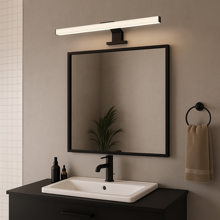Rabalux - LED Bathroom Mirror Light, 9W, 230V, IP44, 60 cm, Black