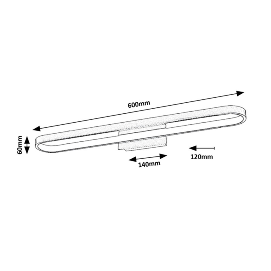 Rabalux - LED Bathroom Mirror Light LED/18W/230V IP44 60 cm