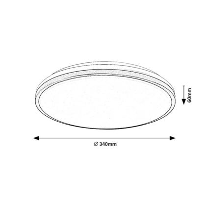 Rabalux - LED Bathroom Ceiling Light LED/18W/230V IP44 Ø 34 cm