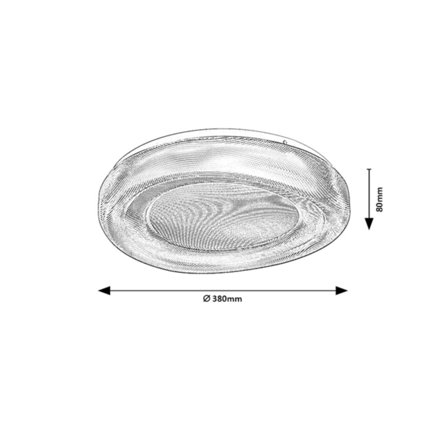 Rabalux - LED Bathroom Ceiling Light, 24W/230V, IP44, 4000K, Ø 38 cm