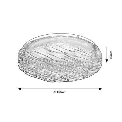 Rabalux - LED Bathroom Ceiling Light LED/24W/230V, IP44, 4000K, Ø 38 cm