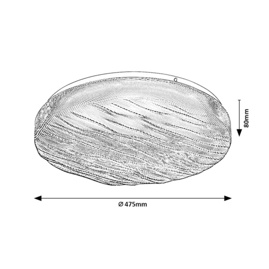 Rabalux - LED Bathroom Ceiling Light LED/36W/230V IP44 4000K Ø 47.5 cm