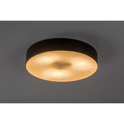 Rabalux - Outdoor ceiling light, 3x E27/9W/230V, Ø 39 cm, IP43, black