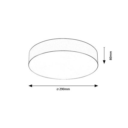 Rabalux - Outdoor ceiling light 2x E27/9W/230V Ø 29 cm IP43 beige