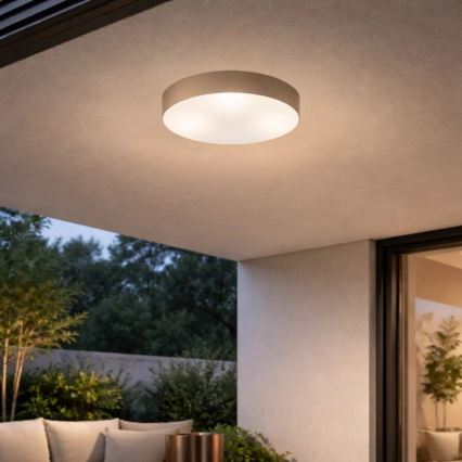 Rabalux - Outdoor ceiling light 3xE27/9W/230V pr. 39 cm IP43 beige