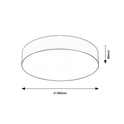 Rabalux - Outdoor ceiling light 3xE27/9W/230V pr. 39 cm IP43 beige