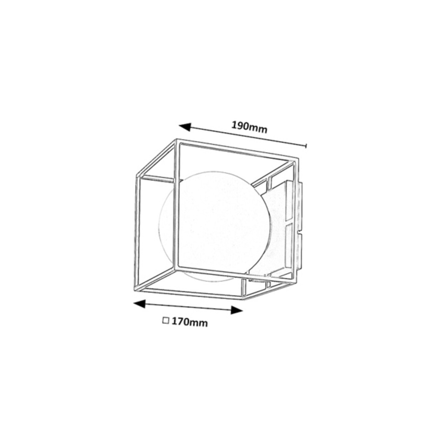 Rabalux - Outdoor Wall Light 1x E14/15W/230V, IP44, Black