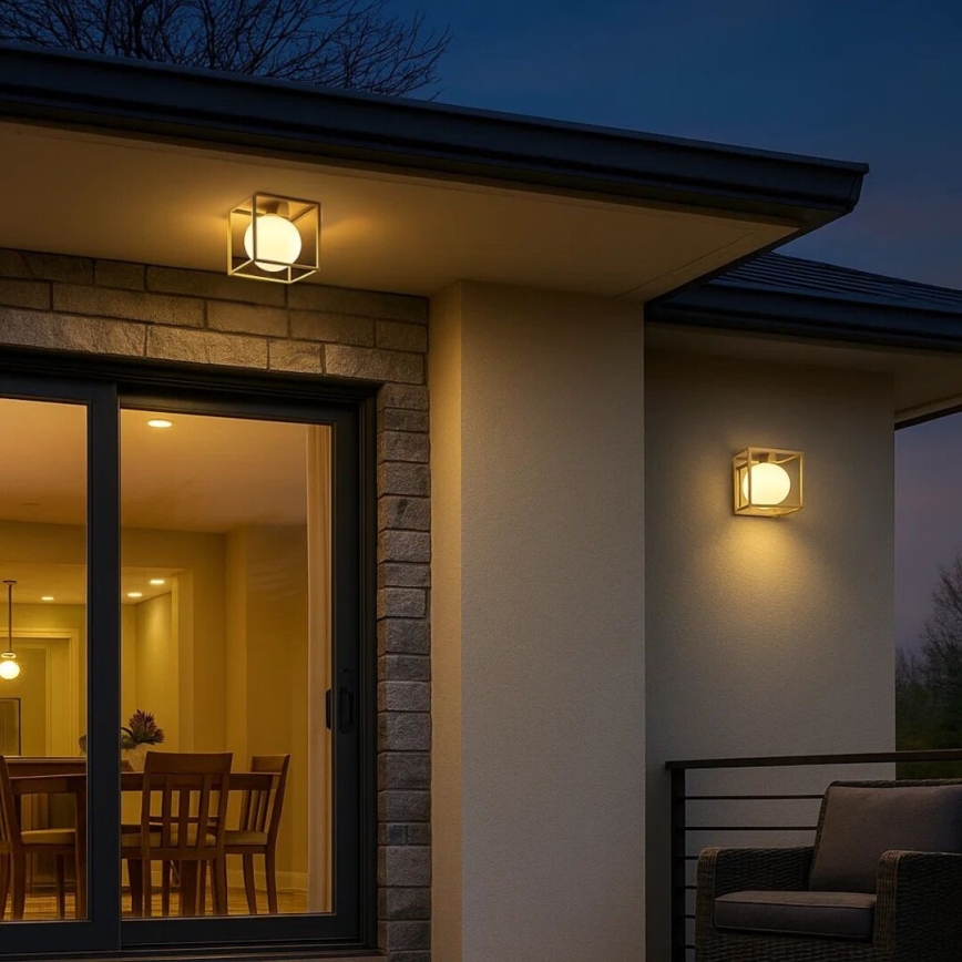 Rabalux - Outdoor wall light 1xE14/15W/230V IP44 gold