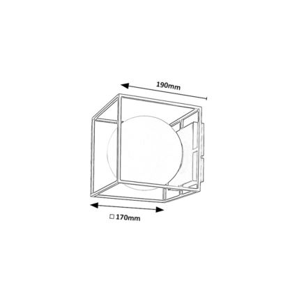 Rabalux - Outdoor wall light 1xE14/15W/230V IP44 gold