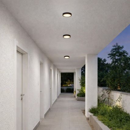 Rabalux - LED bathroom ceiling light LED/7W/230V Ø 12 cm IP44 black
