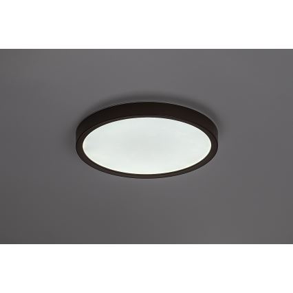Rabalux - LED Bathroom Ceiling Light, 18W, 230V, Selectable 3000/4000/6000K, Ø 29 cm, IP44, Brown