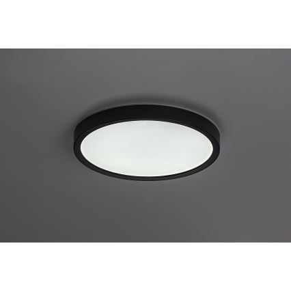 Rabalux - LED Bathroom Ceiling Light LED/18W/230V 3000/4000/6000K Ø29 cm IP44 Black