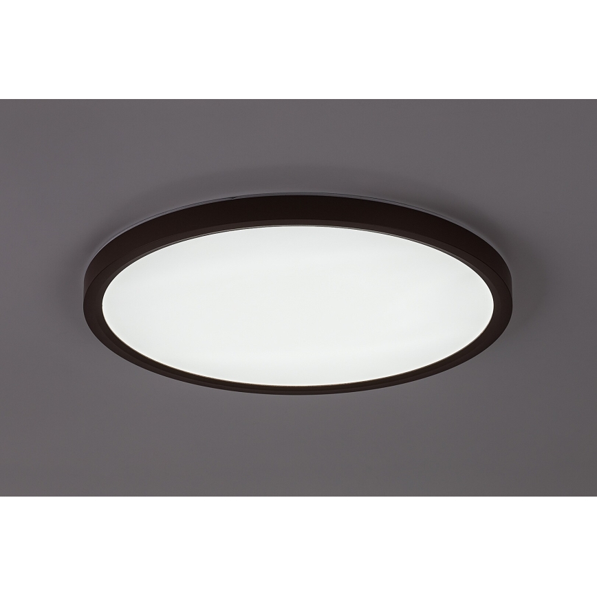 Rabalux - LED Bathroom Ceiling Light LED/24W/230V 3000/4000/6000K Ø 40 cm IP44 Brown