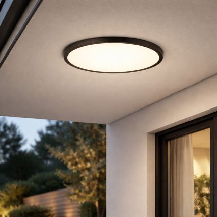 Rabalux - LED bathroom ceiling light LED/24W/230V 3000/4000/6000K Ø 40 cm IP44 black