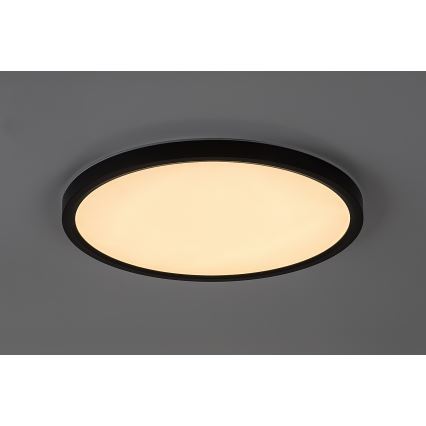 Rabalux - LED bathroom ceiling light LED/24W/230V 3000/4000/6000K Ø 40 cm IP44 black