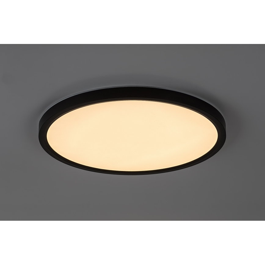 Rabalux - LED bathroom ceiling light LED/24W/230V 3000/4000/6000K Ø 40 cm IP44 black