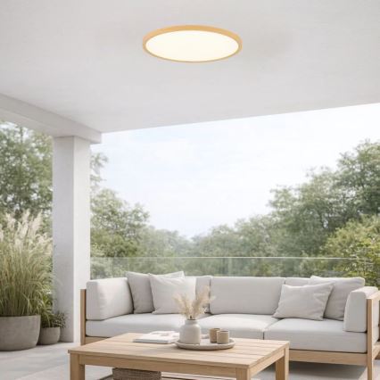 Rabalux - LED Bathroom Ceiling Light LED/24W/230V 3000/4000/6000K Ø 40 cm IP44 Beige