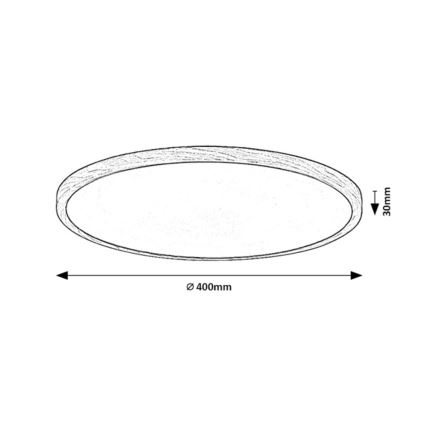 Rabalux - LED Bathroom Ceiling Light LED/24W/230V 3000/4000/6000K Ø 40 cm IP44 Beige