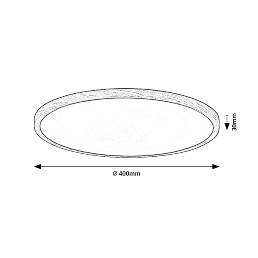 Rabalux - LED Bathroom Ceiling Light LED/24W/230V 3000/4000/6000K Ø 40 cm IP44 Beige