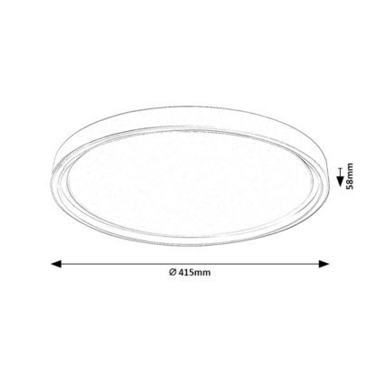 Rabalux - Dimmable LED Ceiling Light LED/31W/230V IP40 3000-6500K Ø 41,5 cm + remote control