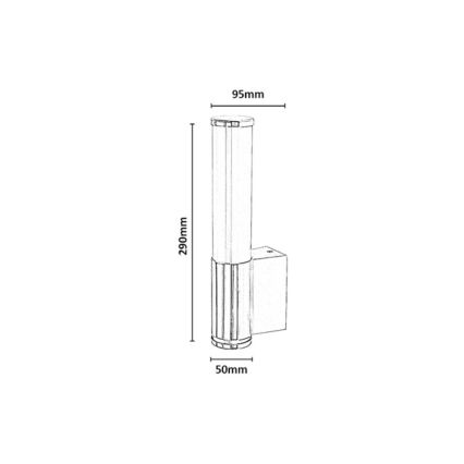 Rabalux - LED Bathroom Wall Light LED/6W/230V IP44 Black