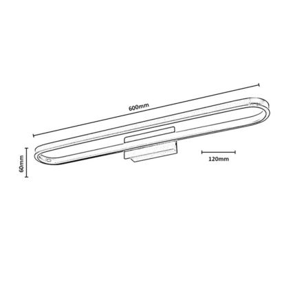 Rabalux - LED Bathroom Mirror Light LED/18W/230V IP44 60 cm