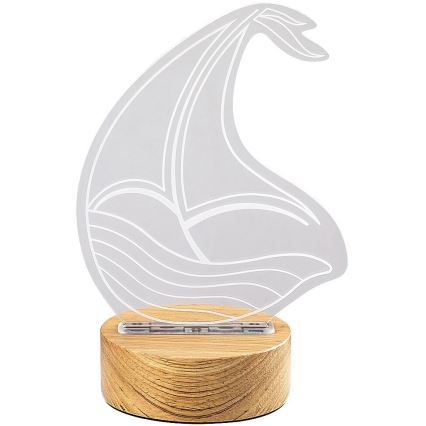 Rabalux - LED Children's table small lamp LED/2W/5V 3000K boat beech
