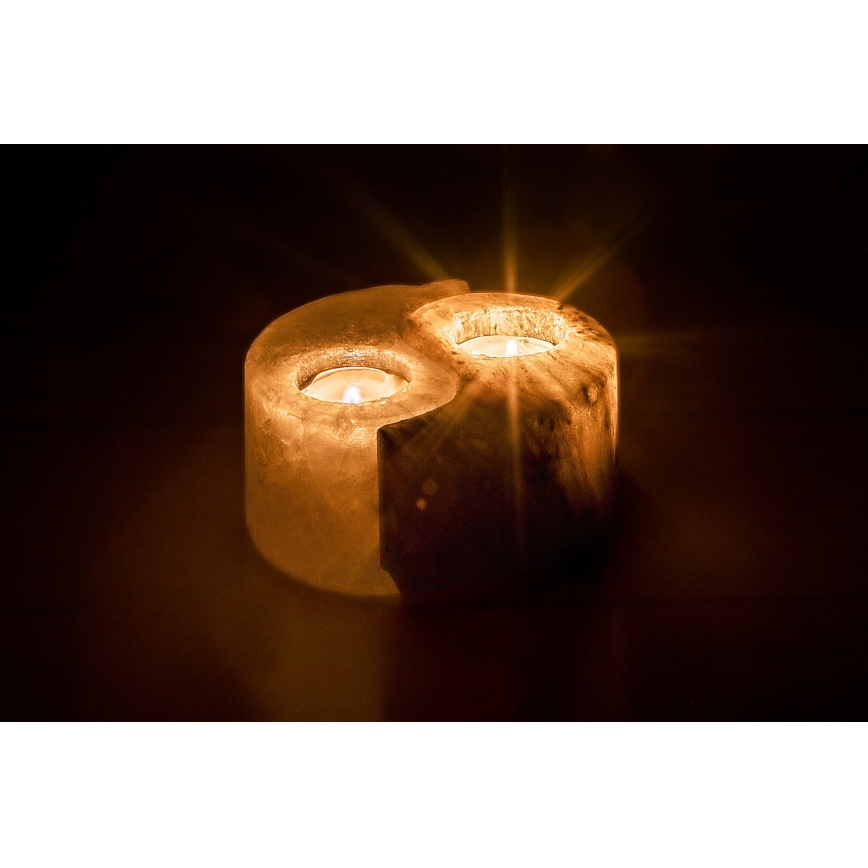 Rabalux - Salt Lamp - Candle Holder Grey/White