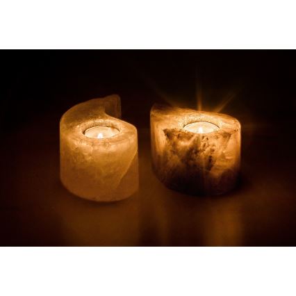 Rabalux - Salt Lamp - Candle Holder Grey/White