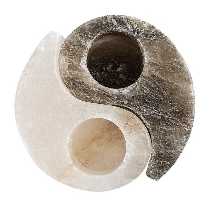 Rabalux - Salt Lamp - Candle Holder Grey/White