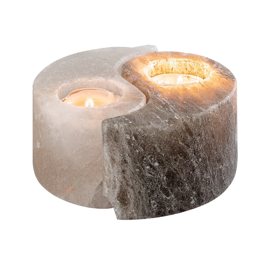 Rabalux - Salt Lamp - Candle Holder Grey/White