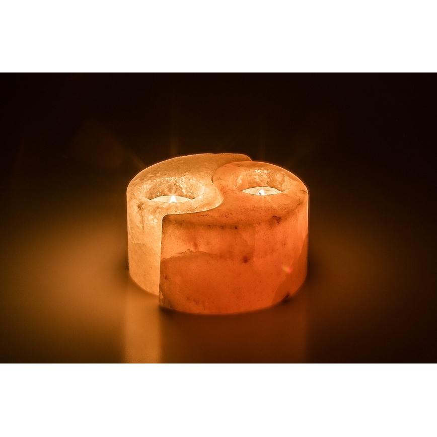 Rabalux - Salt Lamp - Candle Holder Orange/White