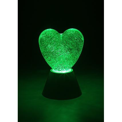 Rabalux - LED RGB Decorative Lamp LED/0.8W/3xAA Heart-shaped