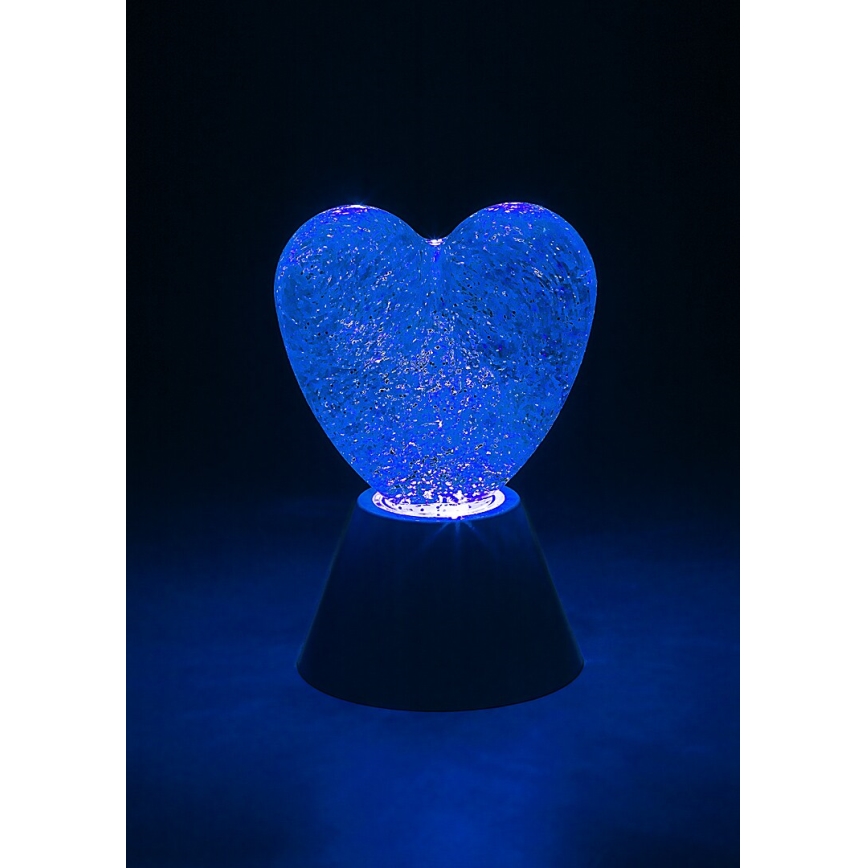 Rabalux - LED RGB Decorative Lamp LED/0.8W/3xAA Heart-shaped