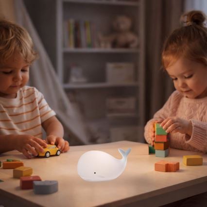 Rabalux - LED RGB Touch Night Light LED/0,05W/1xCR2032 Whale