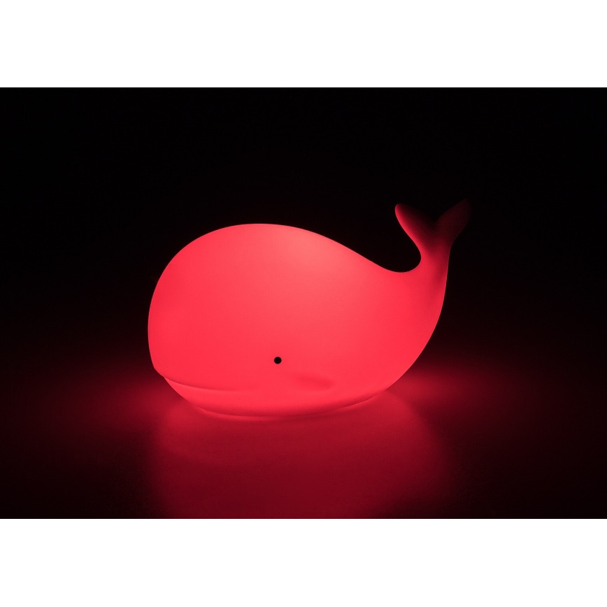 Rabalux - LED RGB Touch Night Light LED/0,05W/1xCR2032 Whale
