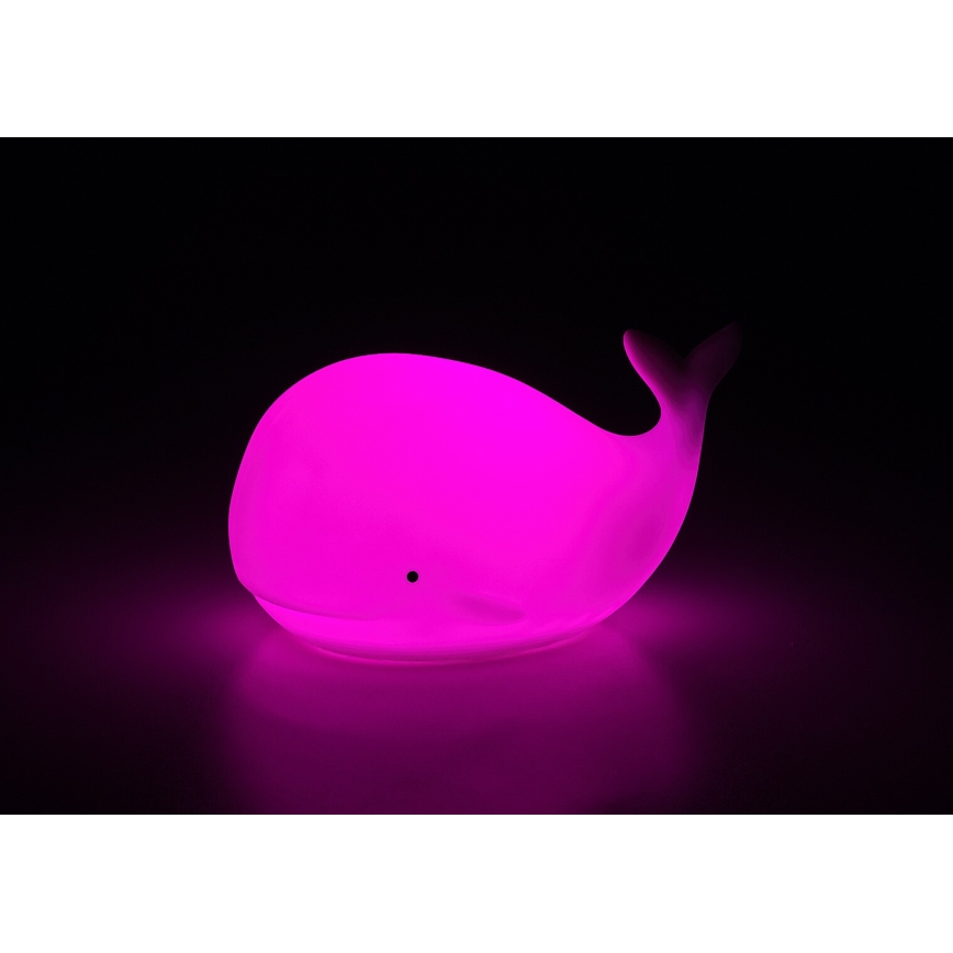 Rabalux - LED RGB Touch Night Light LED/0,05W/1xCR2032 Whale