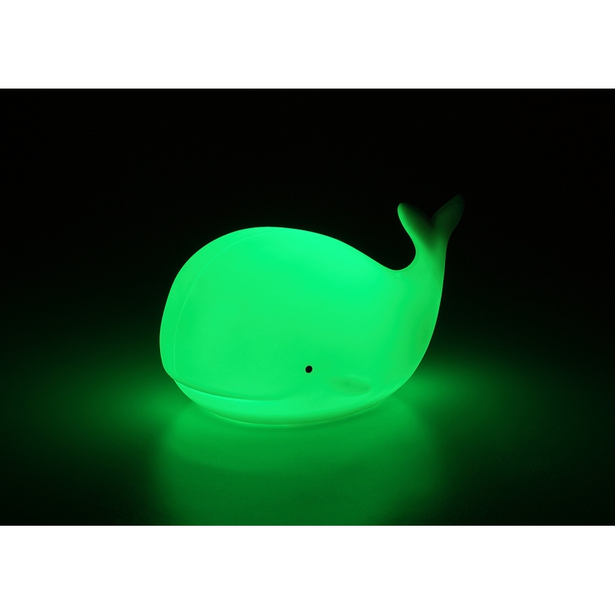 Rabalux - LED RGB Touch Night Light LED/0,05W/1xCR2032 Whale