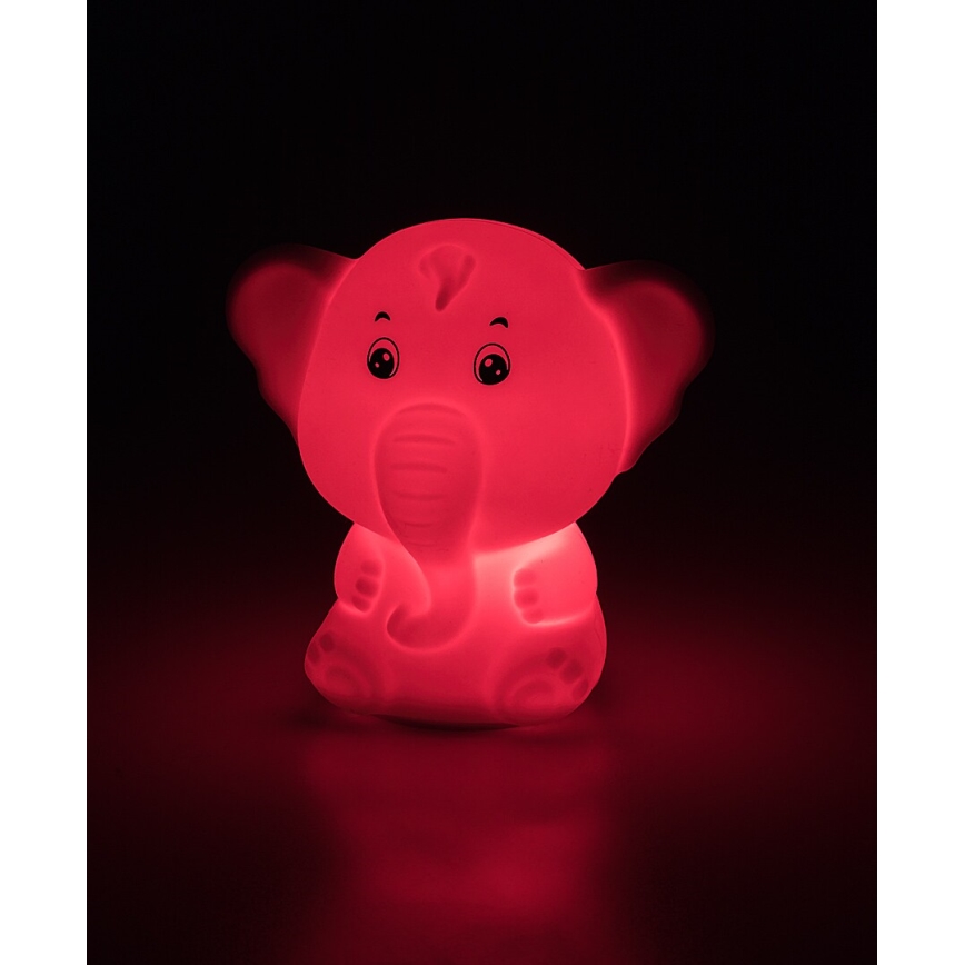 Rabalux - LED RGB Touch Nightlight LED/0,05W/1xCR2032 Elephant