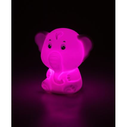 Rabalux - LED RGB Touch Nightlight LED/0,05W/1xCR2032 Elephant