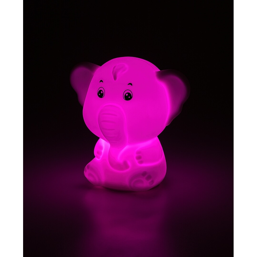 Rabalux - LED RGB Touch Nightlight LED/0,05W/1xCR2032 Elephant