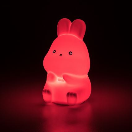 Rabalux - RGB LED Touch-Activated Night Light LED/0.05W/1xCR2032 Rabbit