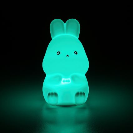 Rabalux - RGB LED Touch-Activated Night Light LED/0.05W/1xCR2032 Rabbit