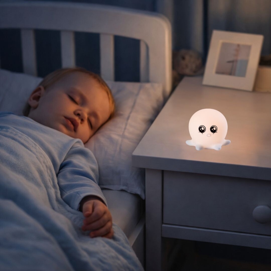 Rabalux - LED RGB Touch-Activated Night Light LED/0,05W/1xCR2032 Octopus