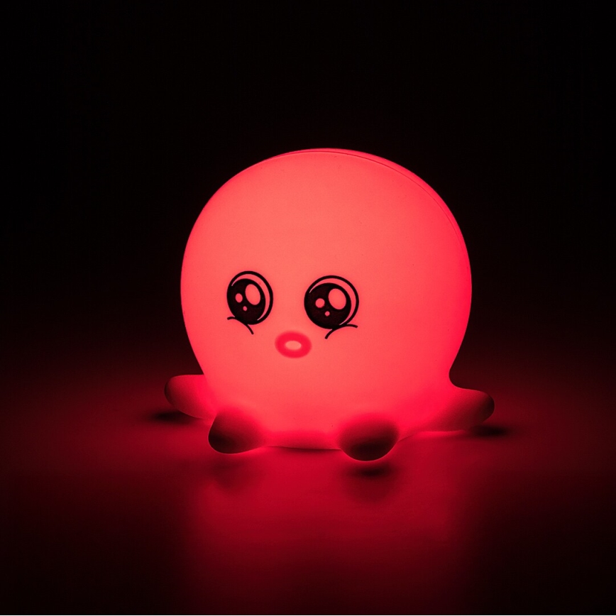 Rabalux - LED RGB Touch-Activated Night Light LED/0,05W/1xCR2032 Octopus
