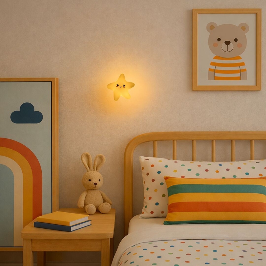 Rabalux - Dimmable Rechargeable Touch-Control LED Night Light for Kids LED/2,7W/5V 200 mAh Star